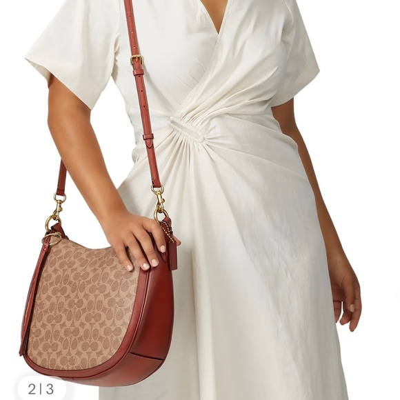 Coach Sutton Hobo Bag In Signature Refined Leather - Picture 1 of 8